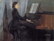 William Stott of Oldham CMS at the Piano Spain oil painting artist